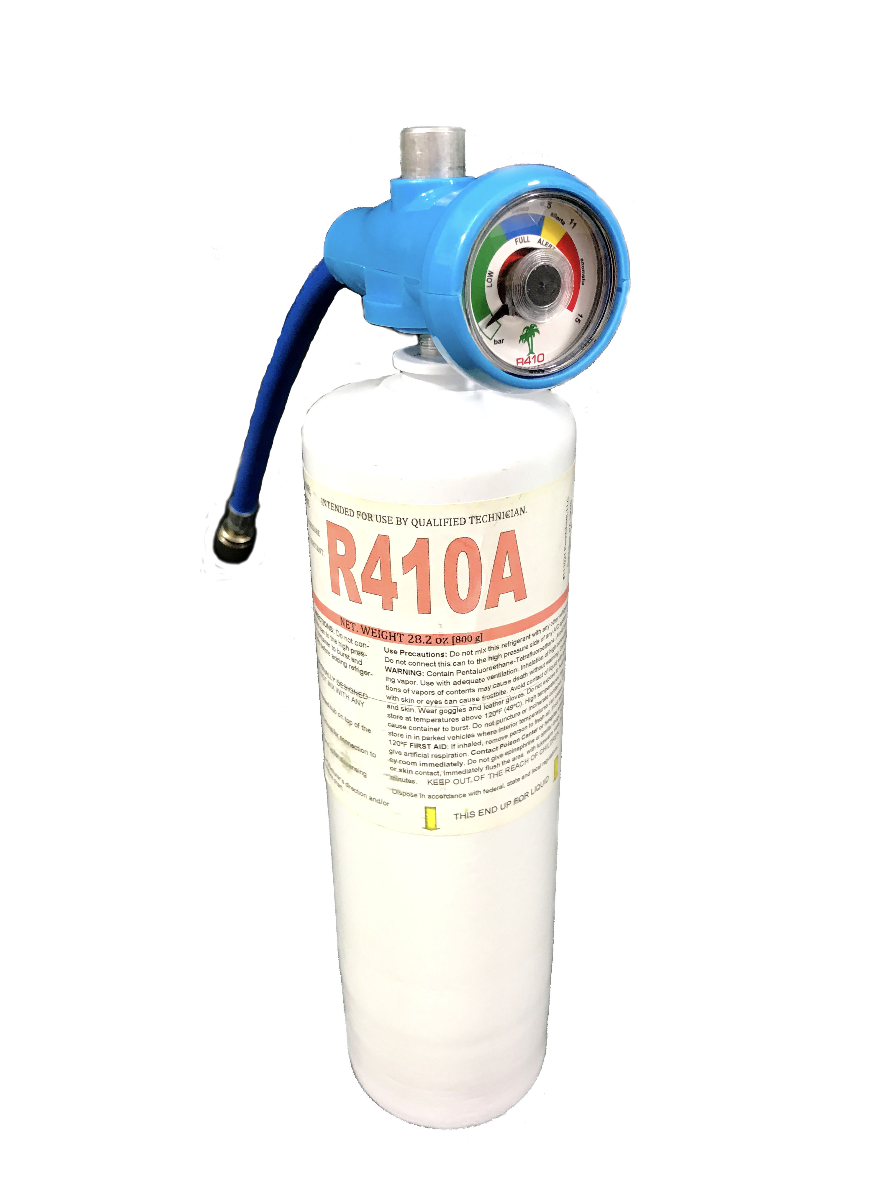 R410a Refrigerant 28oz Disposable One Step Can With Gauge